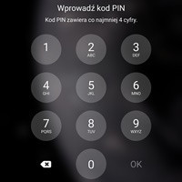 Odblokowanie urządzenia / usunięcie wzoru blokady kodu pin w Samsungu
